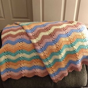 Afghan Throw Multi colored